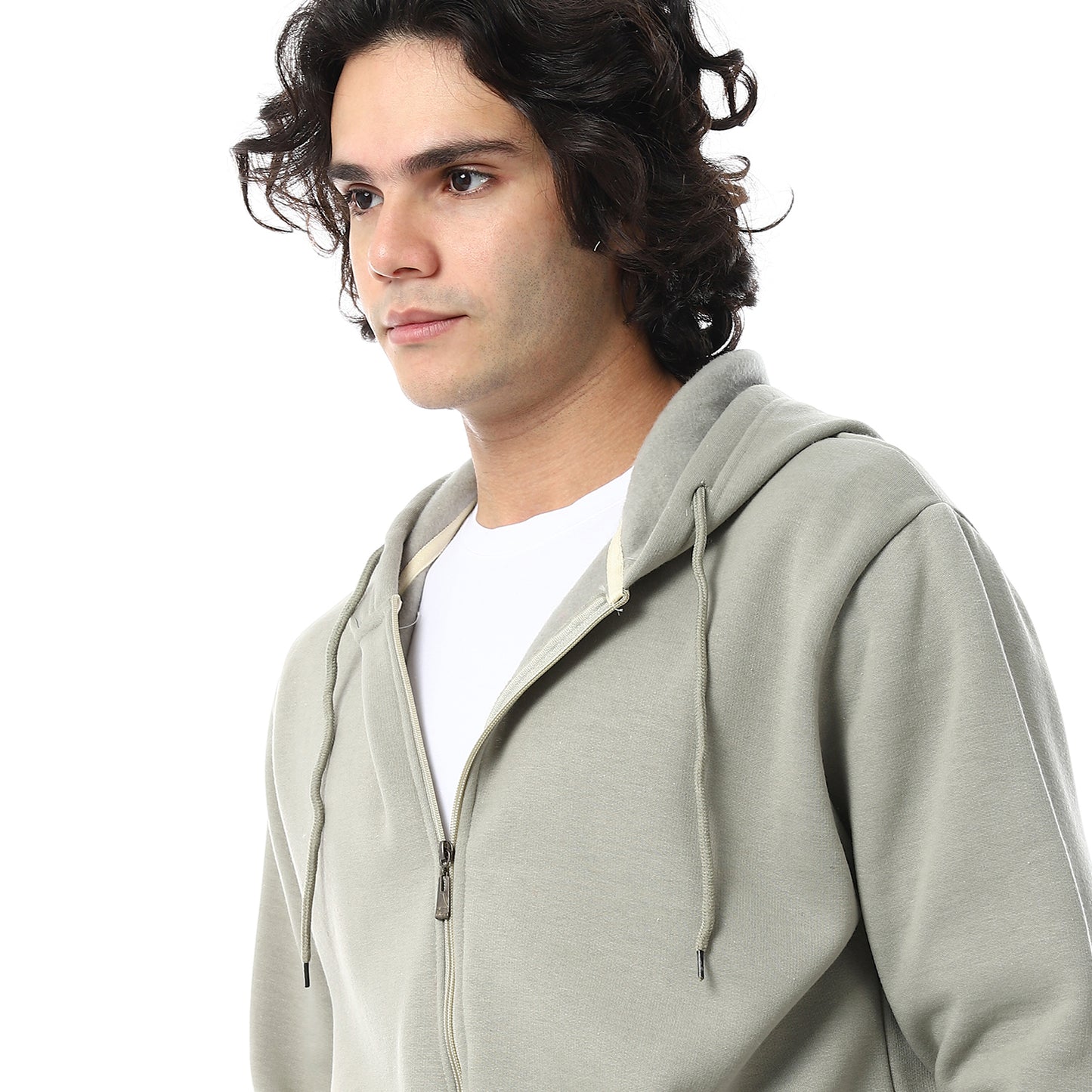 Comfy Plain Zipped Sweatshirt