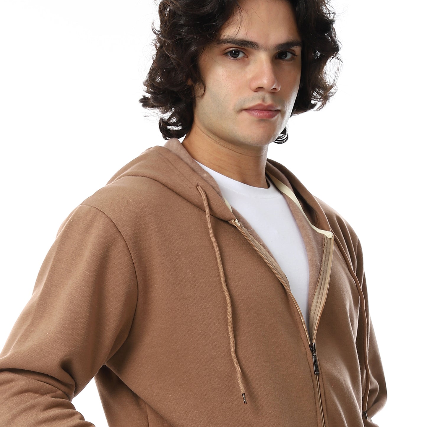 Comfy Plain Zipped Sweatshirt
