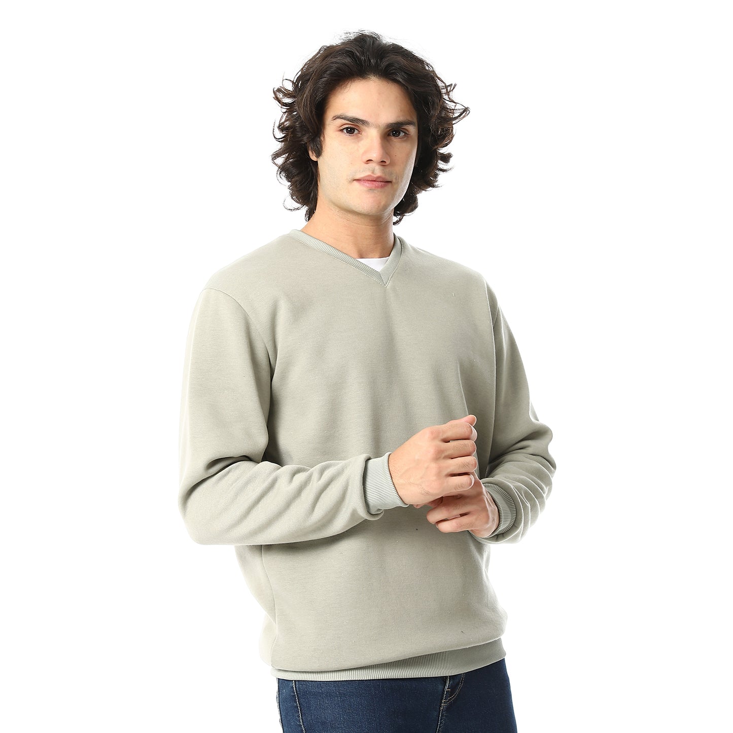 Plain Casual Sweatshirt