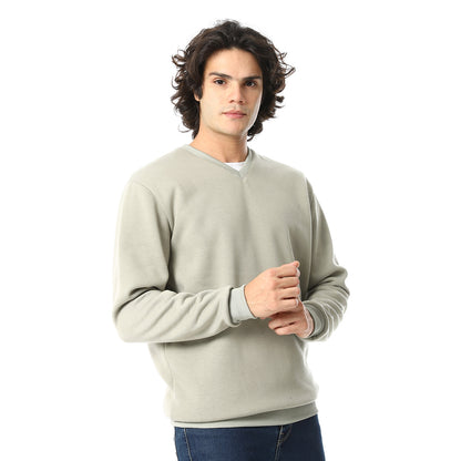Plain Casual Sweatshirt