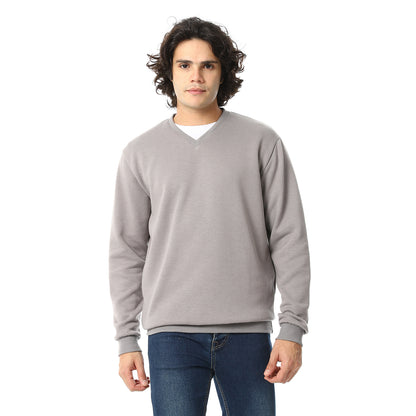 Plain Casual Sweatshirt