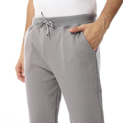 Plain Comfy Elastic Waist Sweatpants