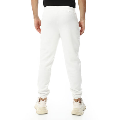 Plain Comfy Elastic Waist Sweatpants