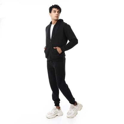 Active Casual Plain Tracksuit Set