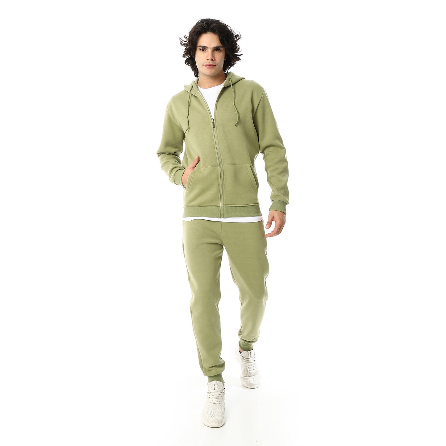 Active Casual Plain Tracksuit Set