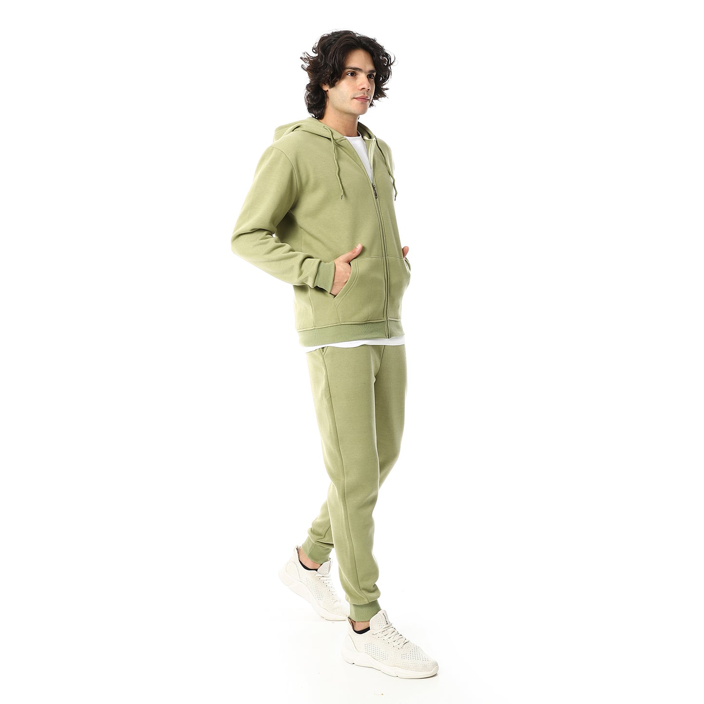 Active Casual Plain Tracksuit Set