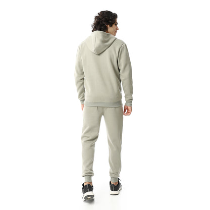 Active Casual Plain Tracksuit Set
