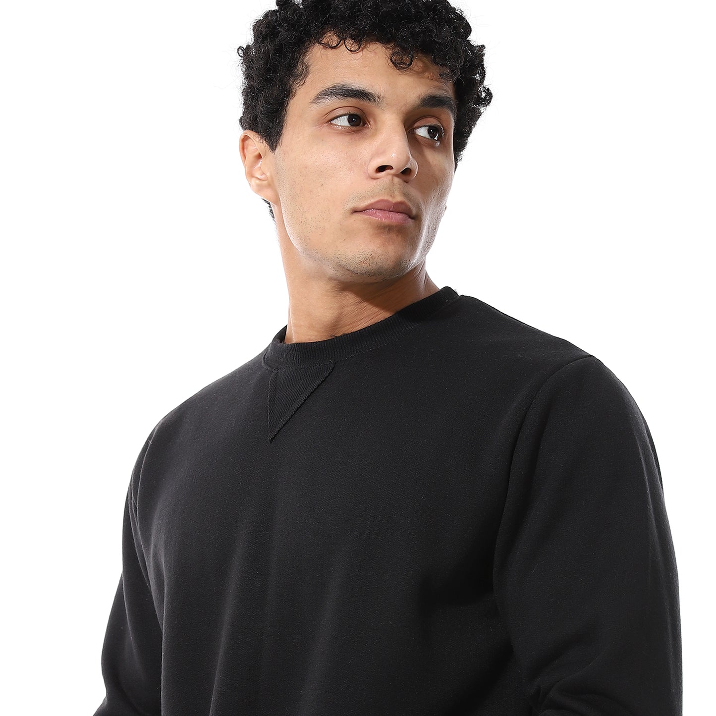 Round Neck Plain British Cozy Tracksuit Set