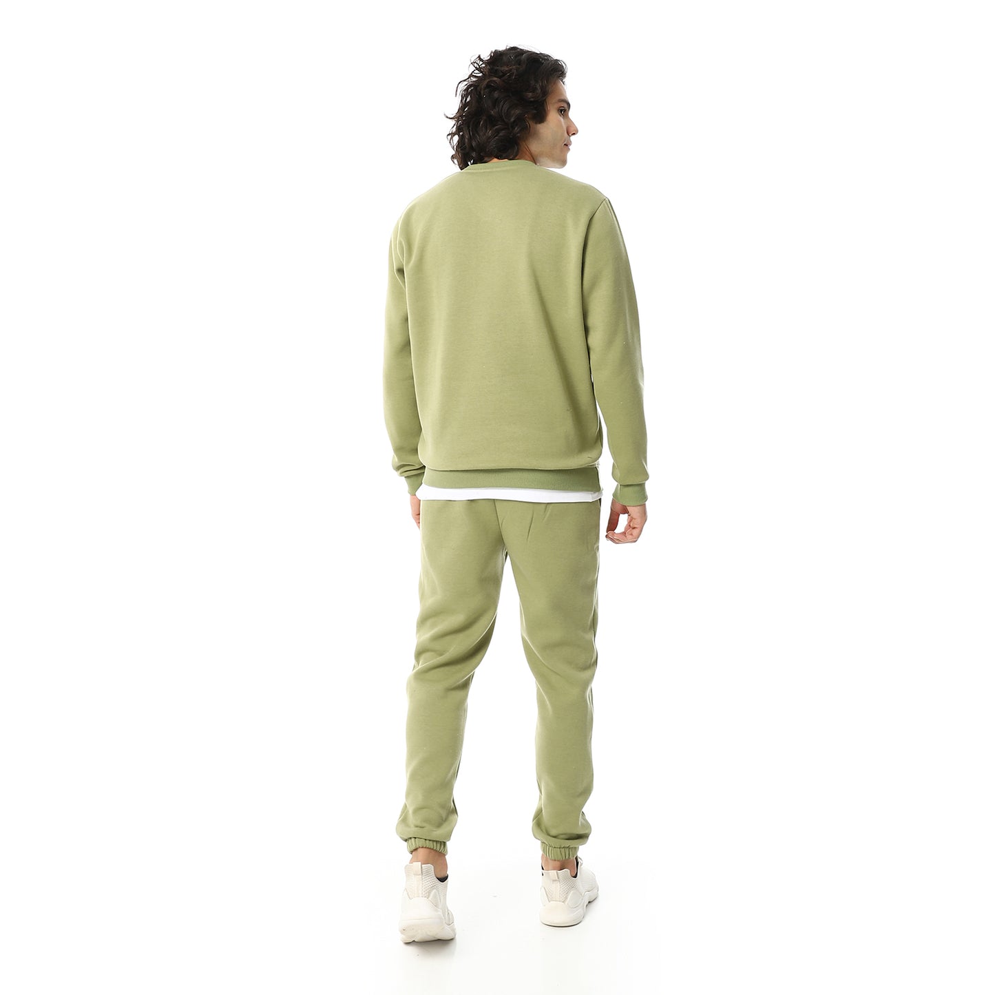 V-Neck & Elastic Ankle Tracksuit Set