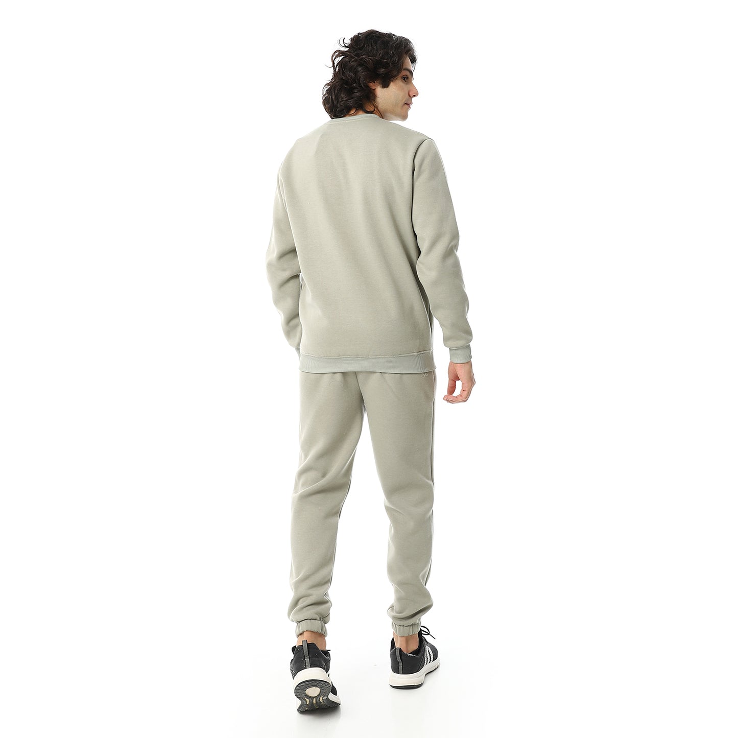 V-Neck & Elastic Ankle Tracksuit Set