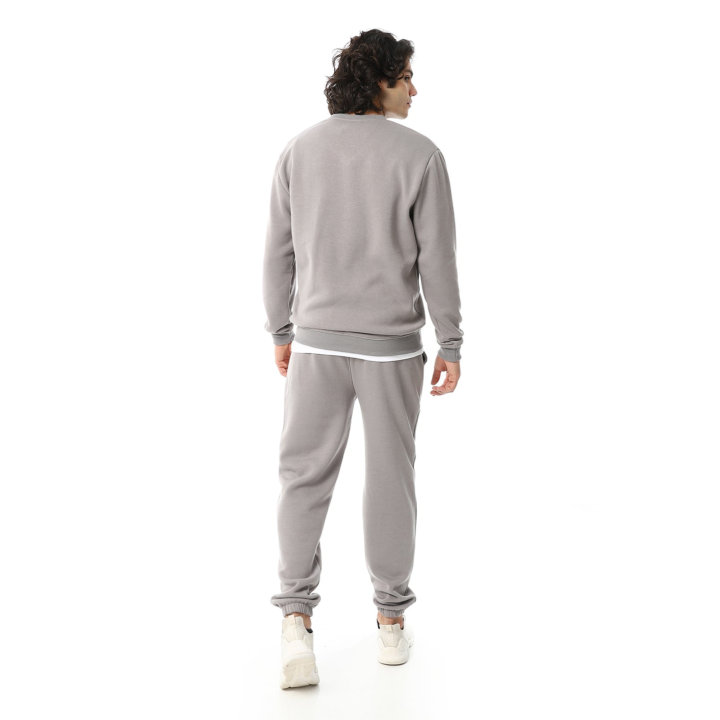 V-Neck & Elastic Ankle Tracksuit Set