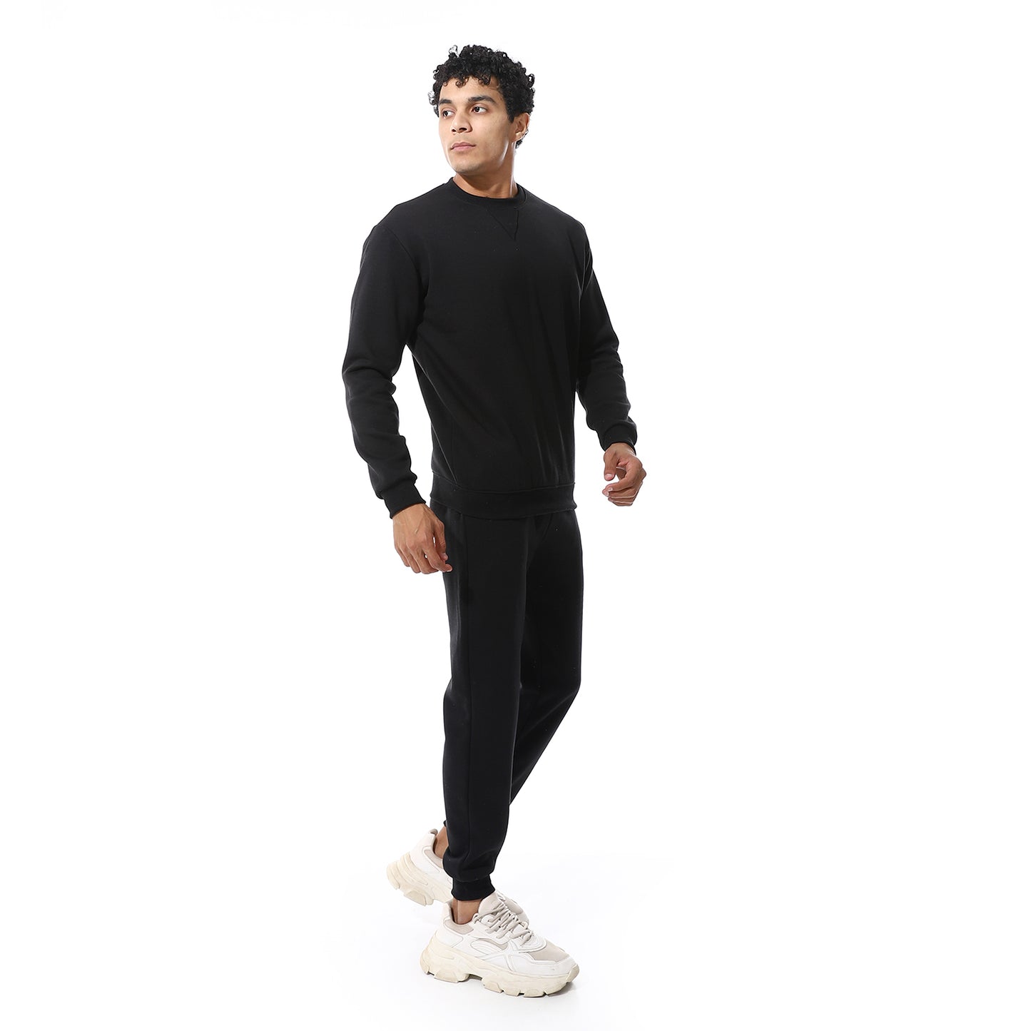 Crew Neck With Elastic Ankle British Tracksuit Set