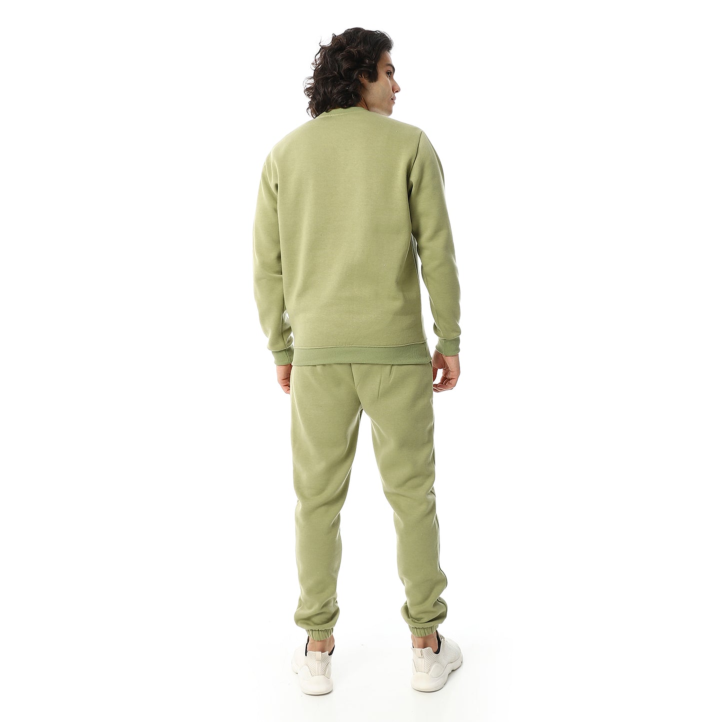 Crew Neck With Elastic Ankle British Tracksuit Set