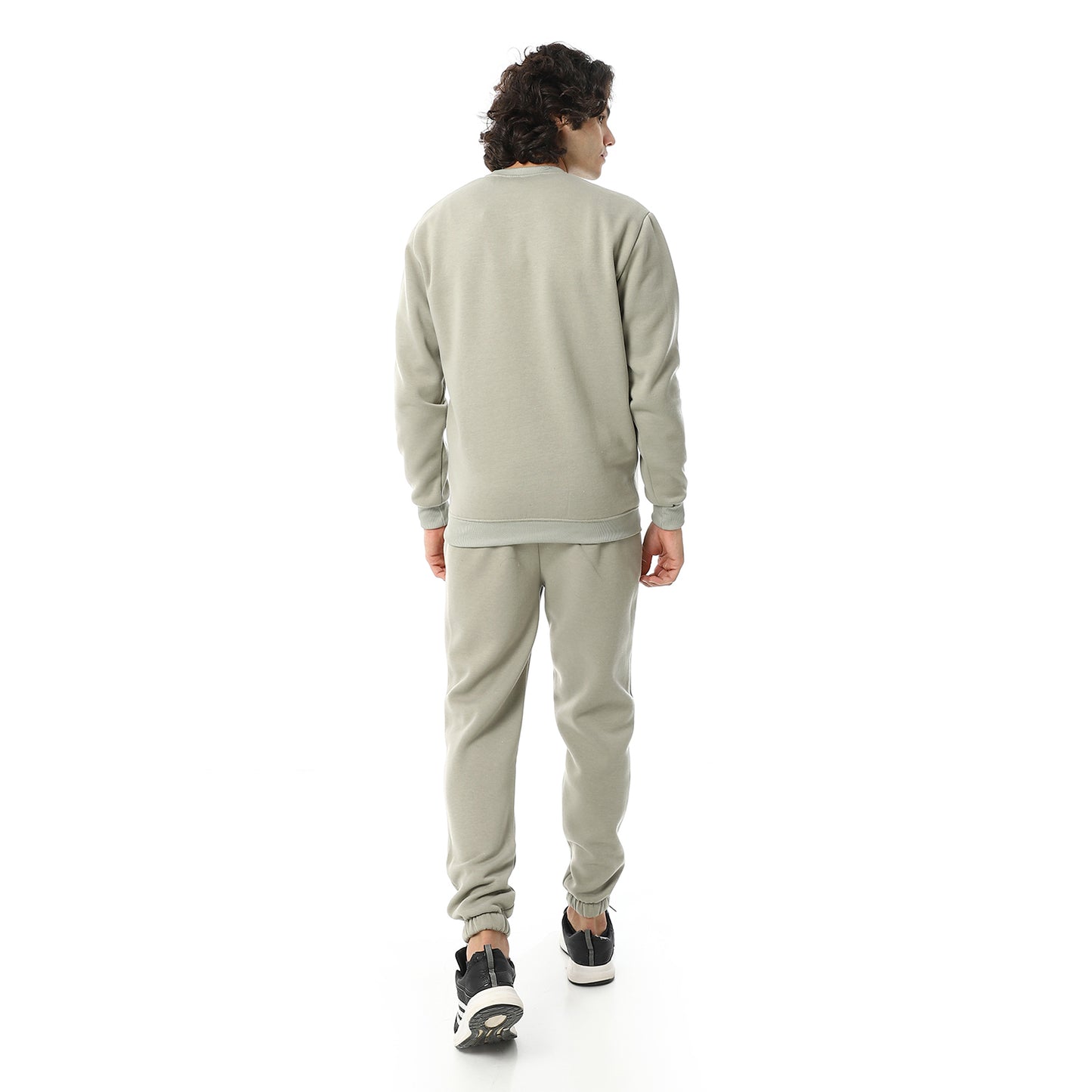 Crew Neck With Elastic Ankle British Tracksuit Set