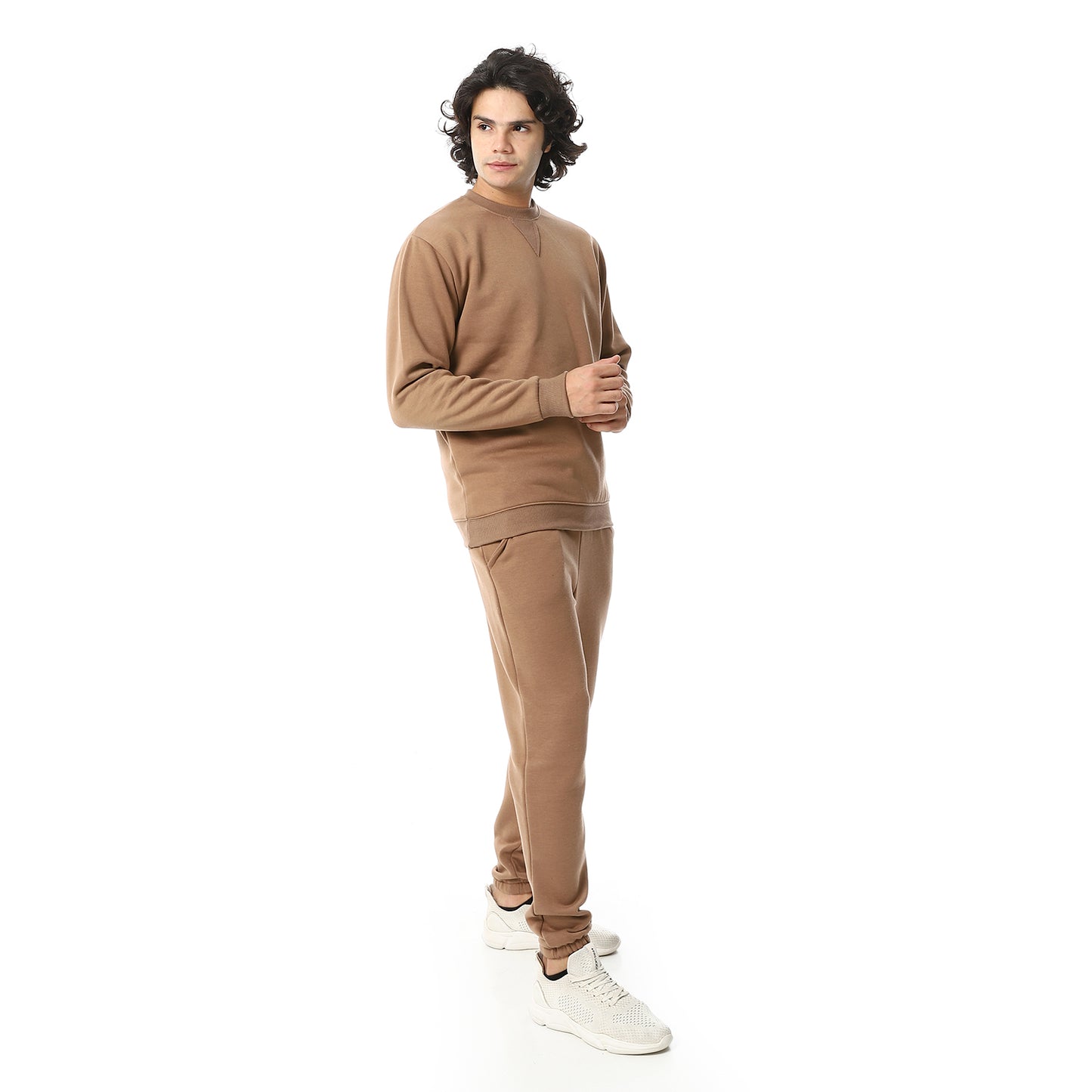 Crew Neck With Elastic Ankle British Tracksuit Set