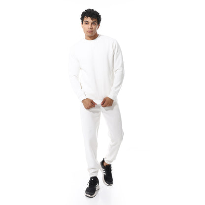 Crew Neck With Elastic Ankle British Tracksuit Set