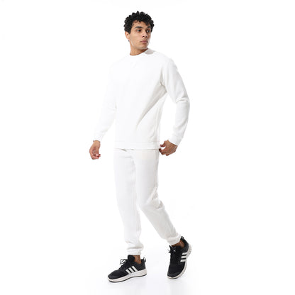 Crew Neck With Elastic Ankle British Tracksuit Set