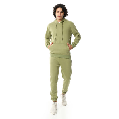 Elastic Ankle Comfy Hooded Tracksuit Set