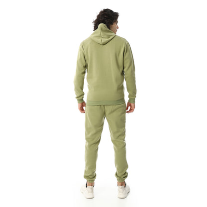 Elastic Ankle Comfy Hooded Tracksuit Set