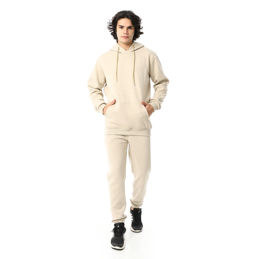 Elastic Ankle Comfy Hooded Tracksuit Set