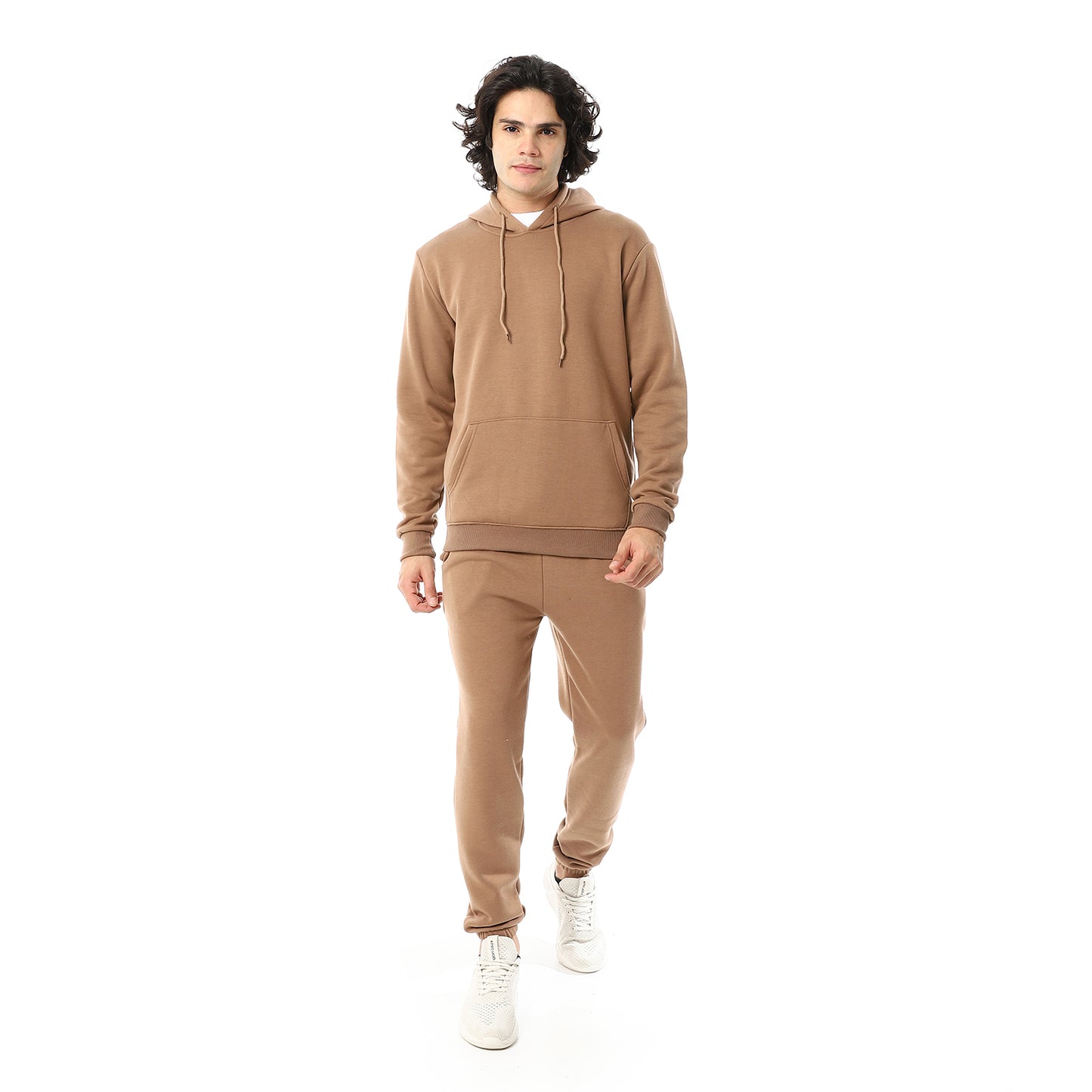 Elastic Ankle Comfy Hooded Tracksuit Set