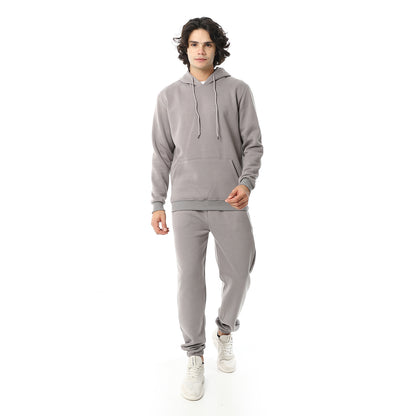 Elastic Ankle Comfy Hooded Tracksuit Set