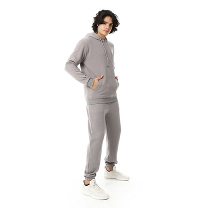 Elastic Ankle Comfy Hooded Tracksuit Set