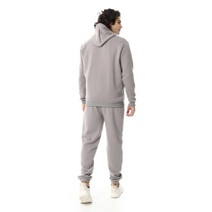 Elastic Ankle Comfy Hooded Tracksuit Set