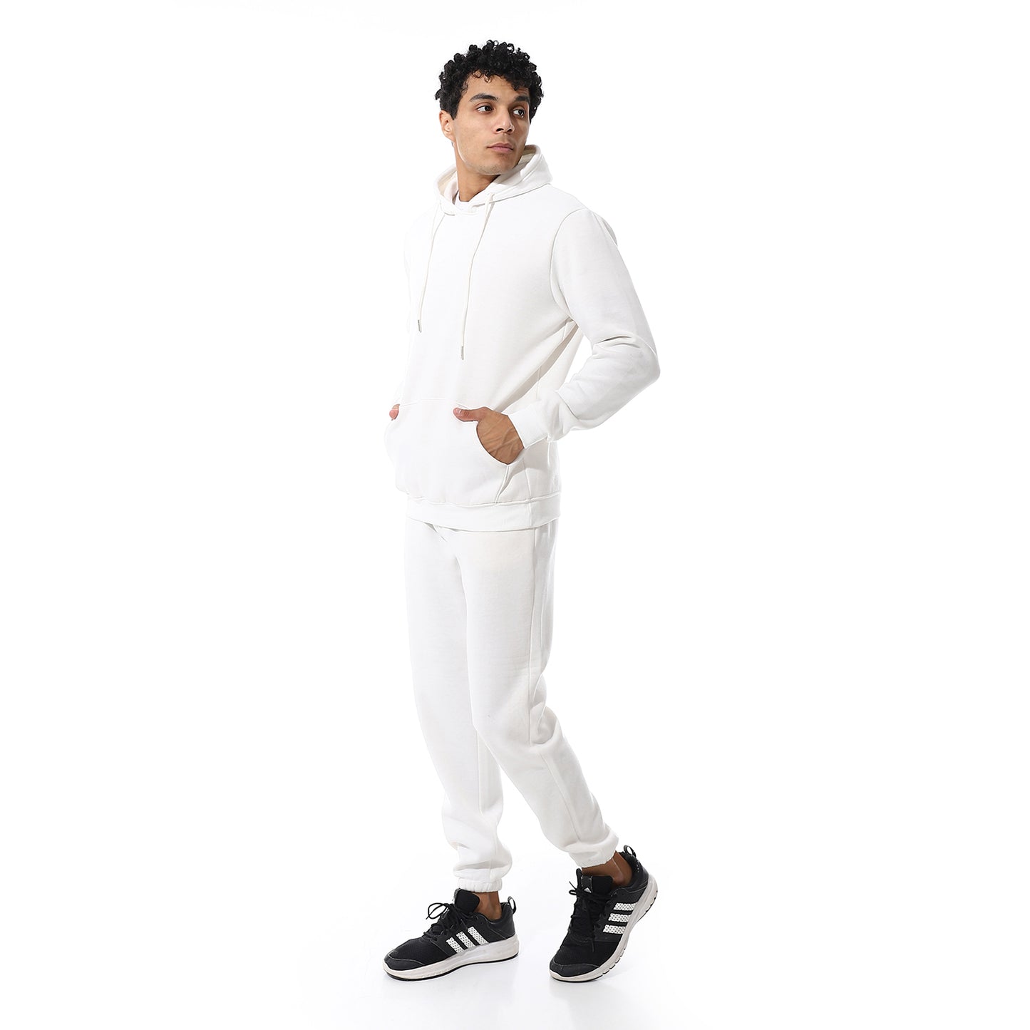 Elastic Ankle Comfy Hooded Tracksuit Set
