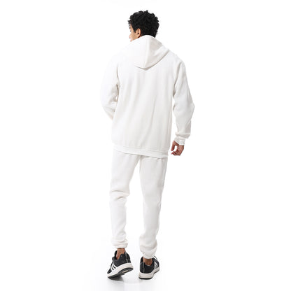 Comfy Hooded Neck & Elastic Waist Tracksuit Set