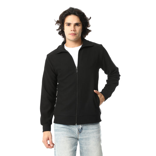Casual Zipped Sweatshirt