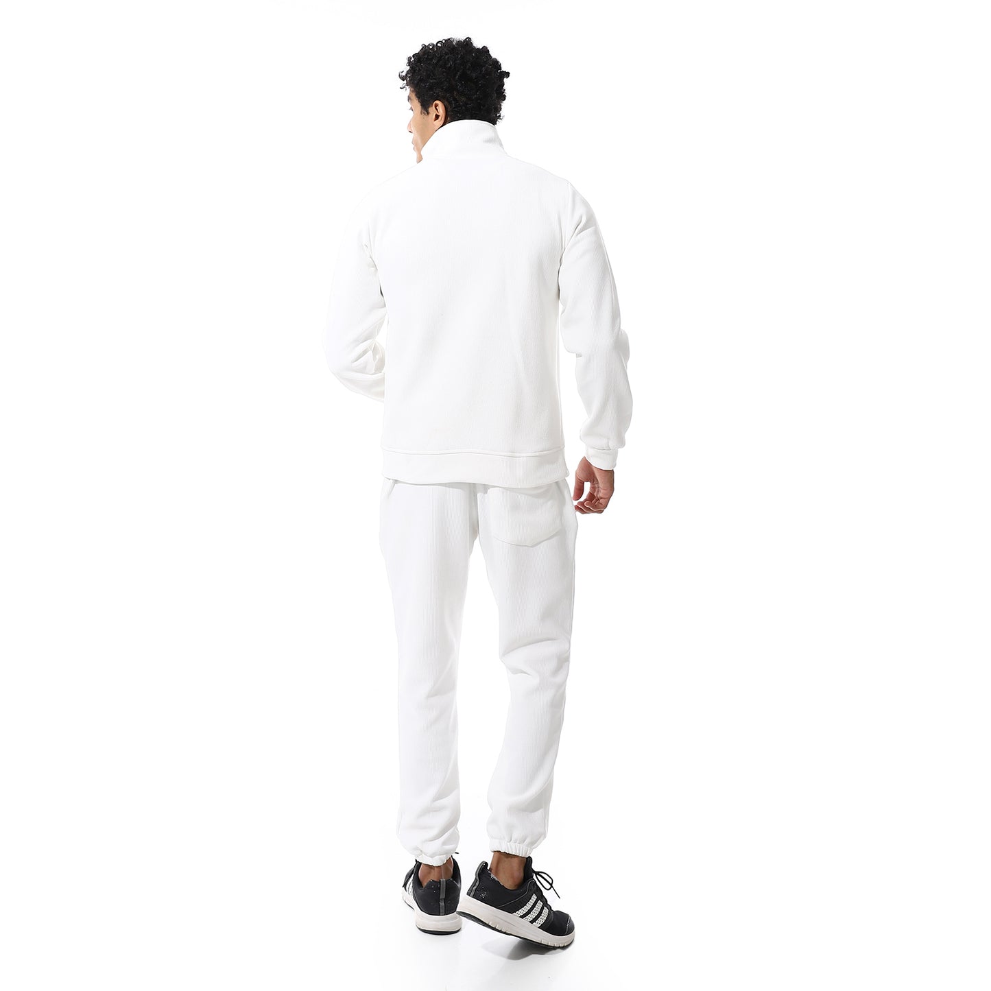 Zipped Neck Casual Tracksuit Set
