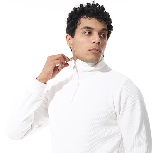 Zipped Neck Casual Tracksuit Set
