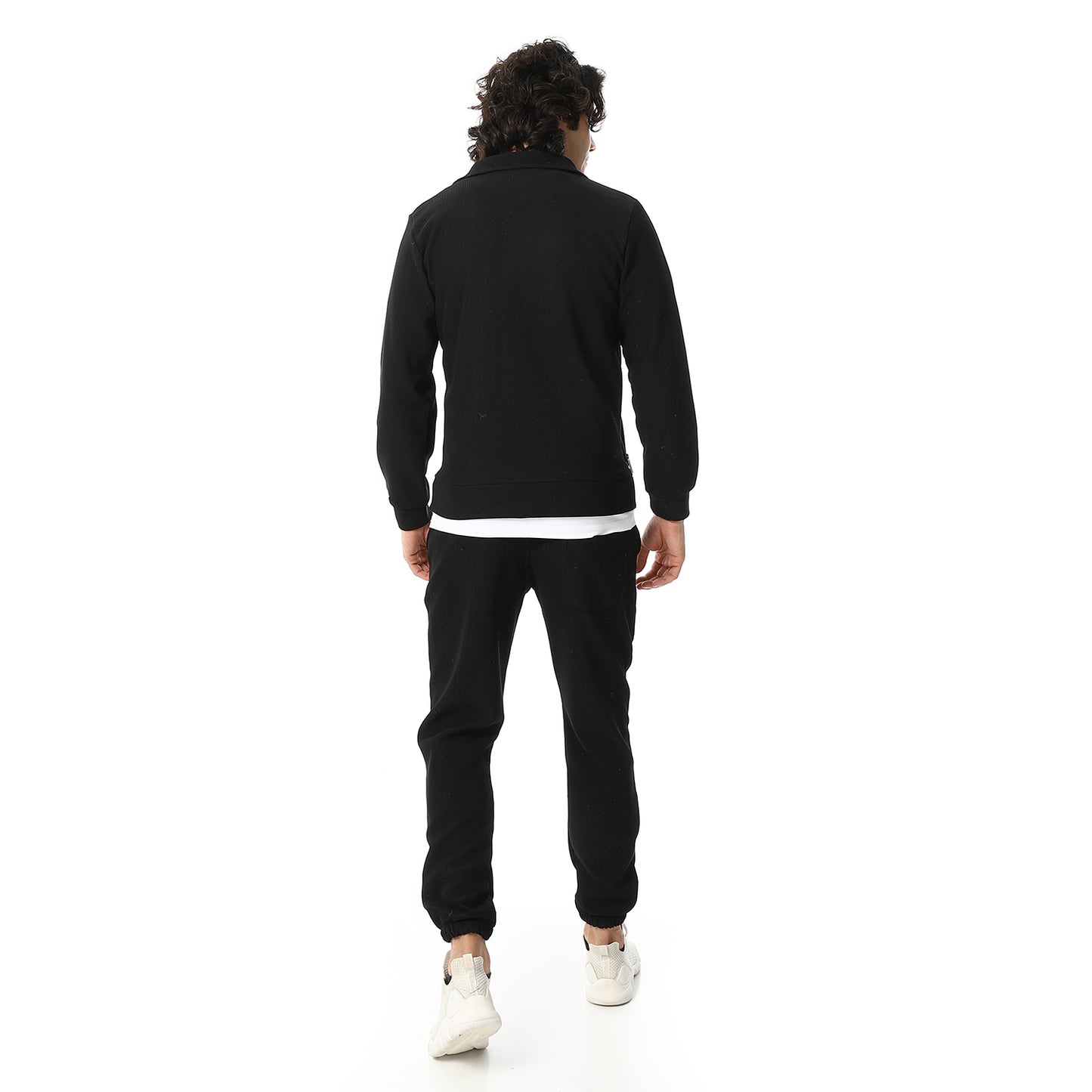 Zipped Casual Tracksuit Set