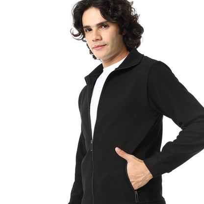 Zipped Casual Tracksuit Set