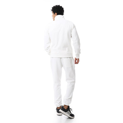 Zipped Casual Tracksuit Set