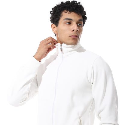 Zipped Casual Tracksuit Set