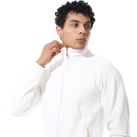 Zipped Casual Tracksuit Set