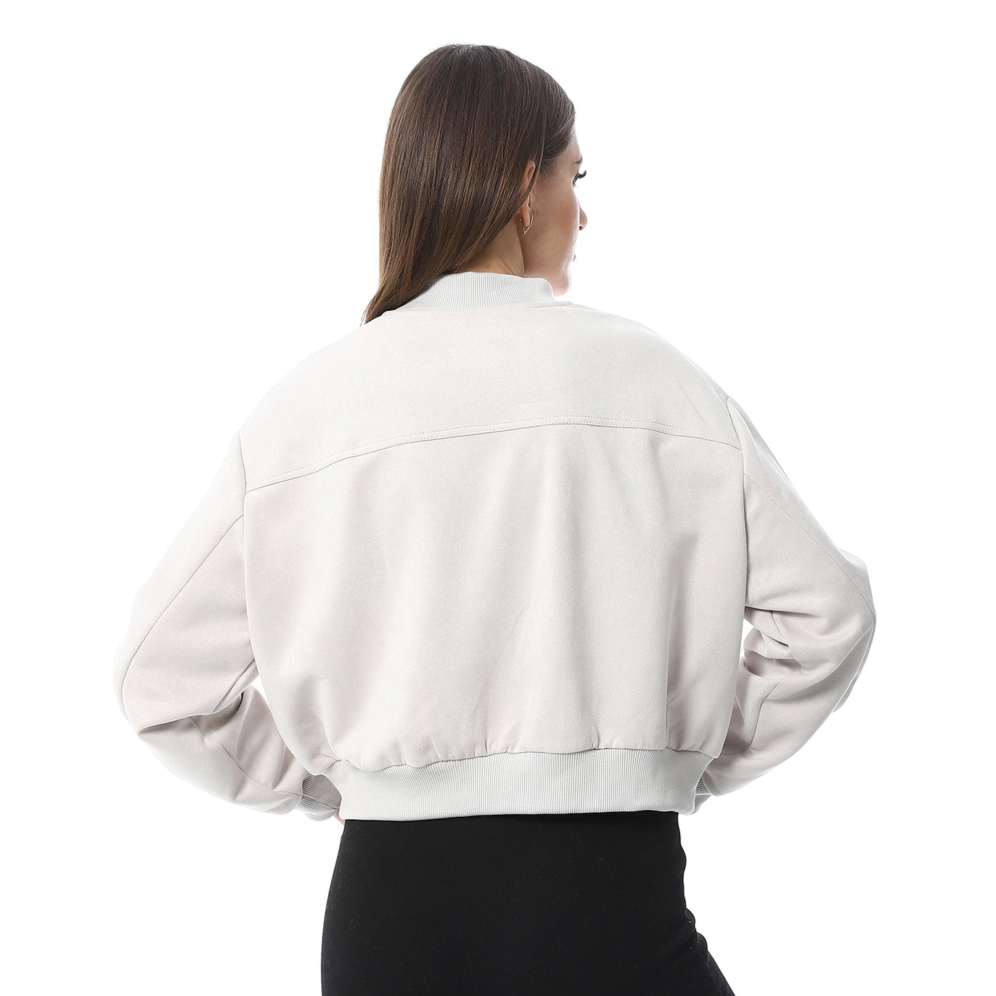 XTCY suede zip-up sweatshirt women