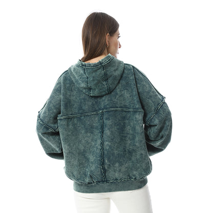 XTCY sweatshirt with zipper hood women