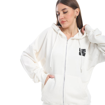 Tracksuit Set Zip Up Hoodie and Wide Leg Sweatpants