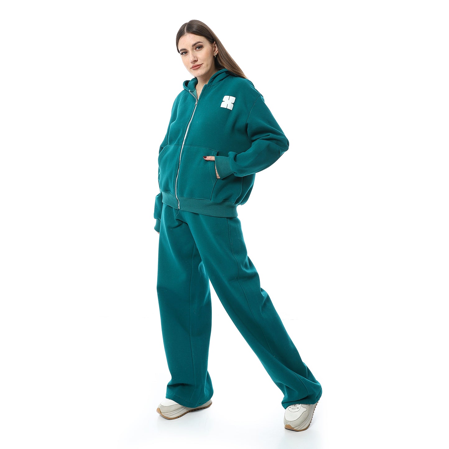XTCY set with zipper with Pants elephant leg women