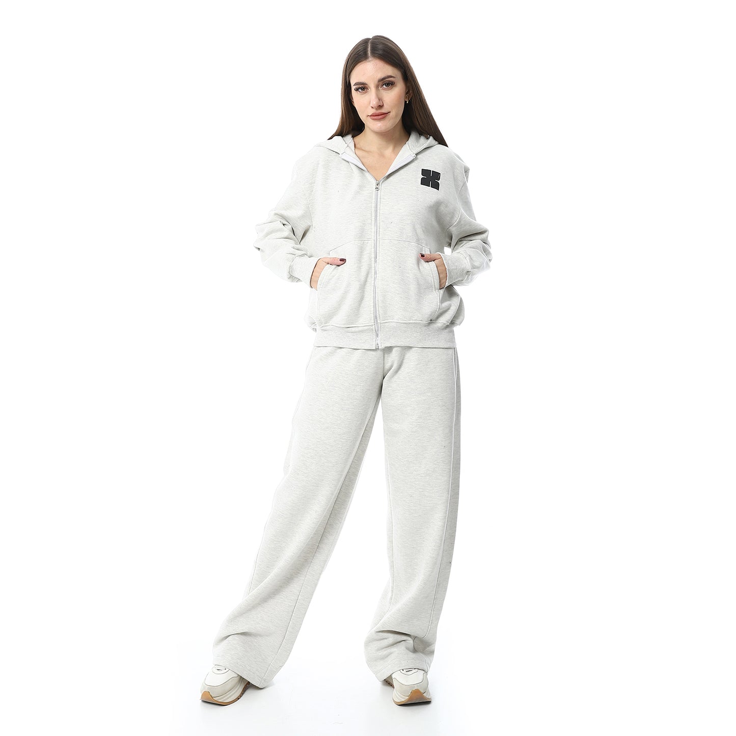 XTCY set with zipper with Pants elephant leg women
