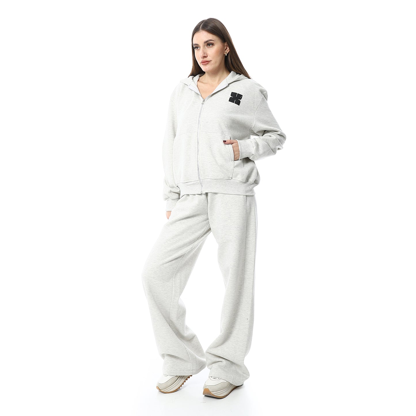 XTCY set with zipper with Pants elephant leg women