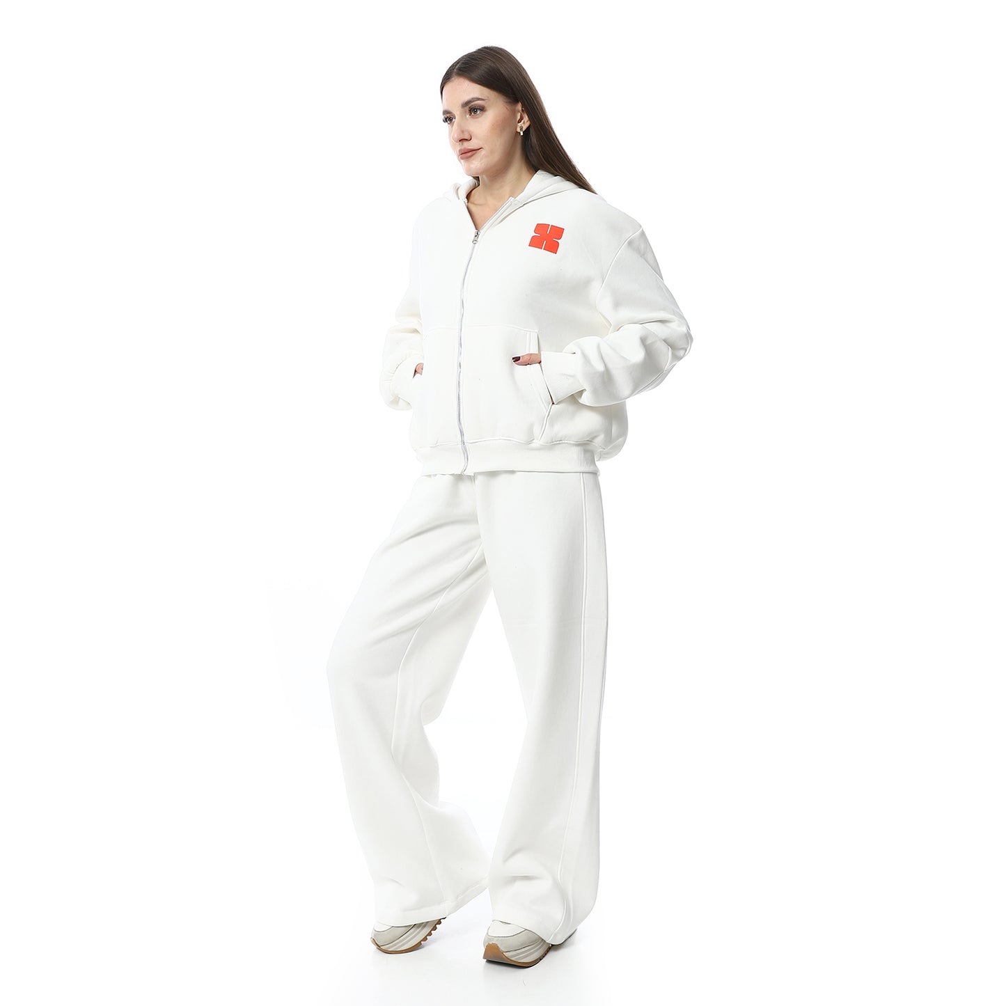 XTCY set with zipper with Pants elephant leg women