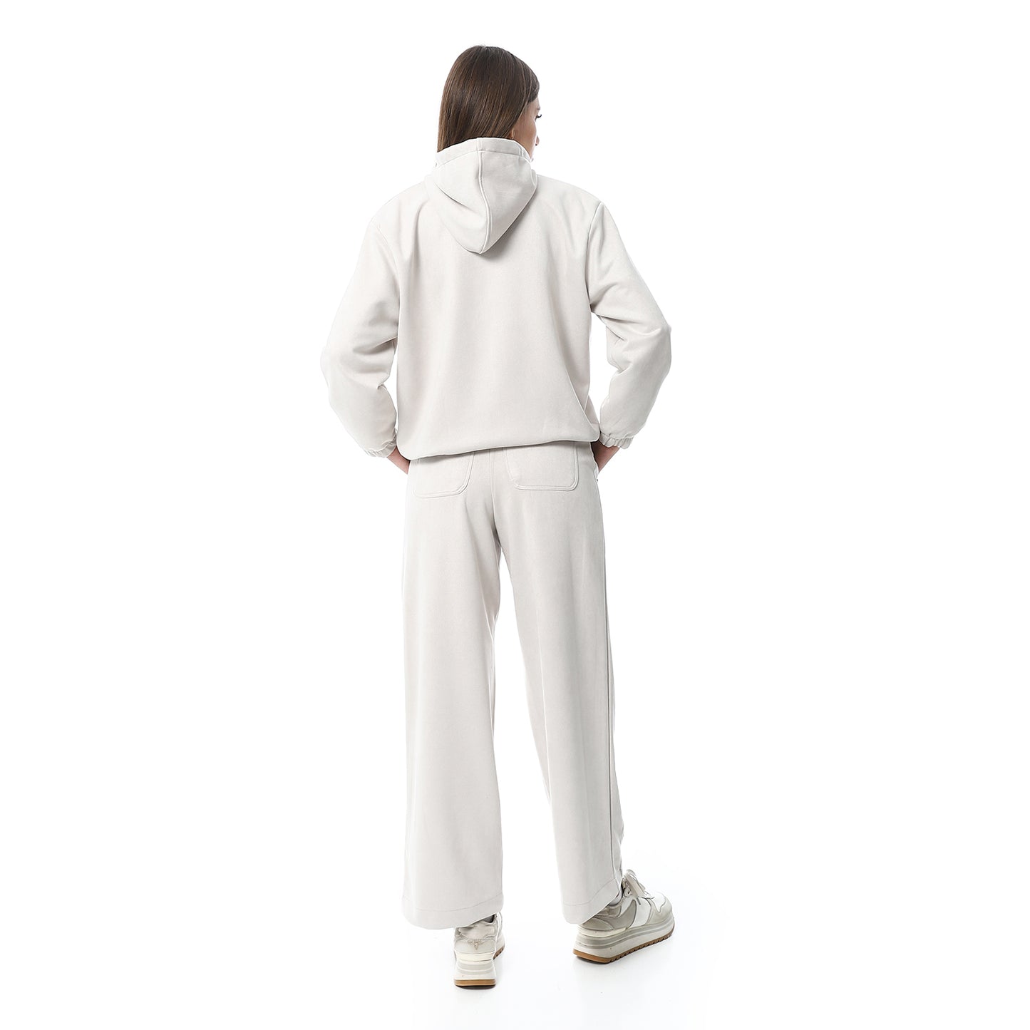 XTCY Suede set Elephant leg Pants women