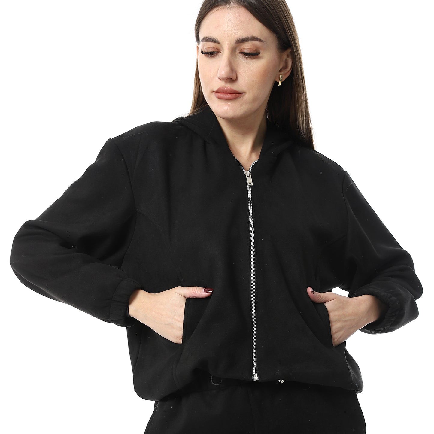 XTCY Suede set Elephant leg Pants women