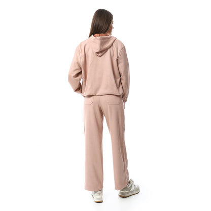 XTCY Suede set Elephant leg Pants women