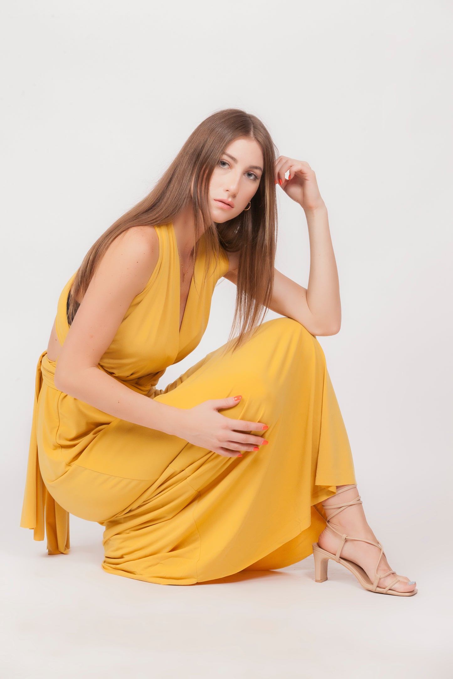 Multi Ways Casual Plain Dress