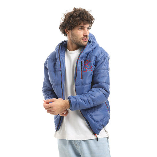 Pump jacket long sleeve, zipper and cappucco